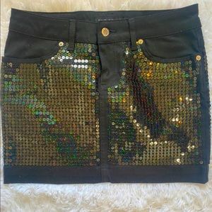 Dolce & Gabbana Sequence Mink Skirt